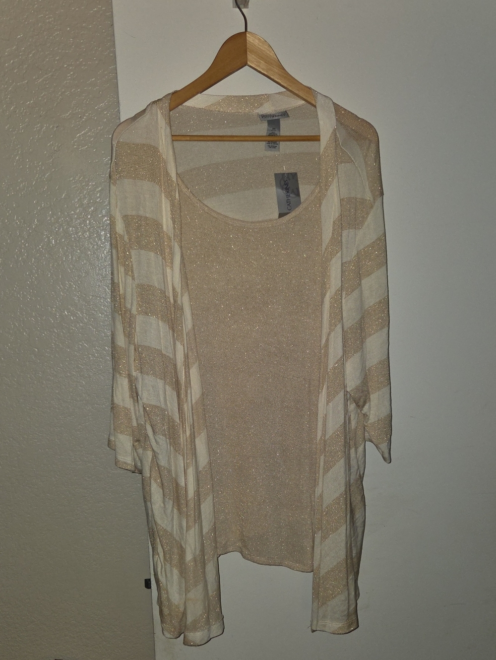 NWT Catherines Gold Shimmer